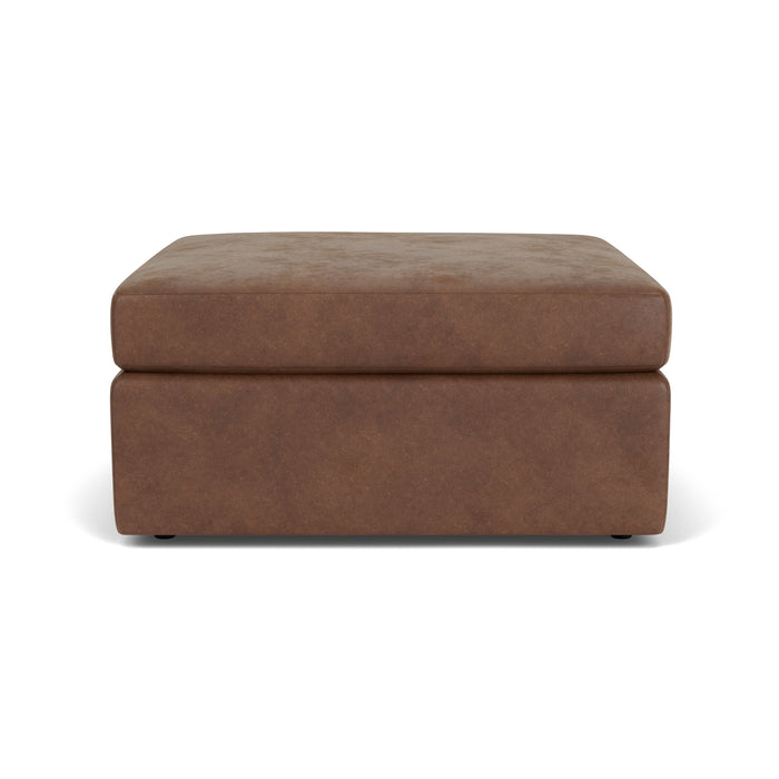 Sky - Stationary Square Cocktail Ottoman - Light Brown