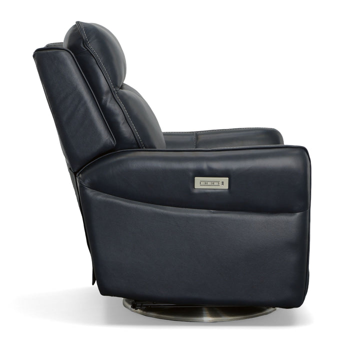 Spin - Swivel Power Recliner with Power Headrest & Lumbar