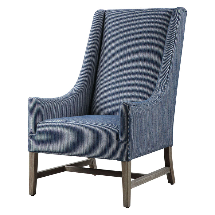 Galiot - Wingback Accent Chair - Blue