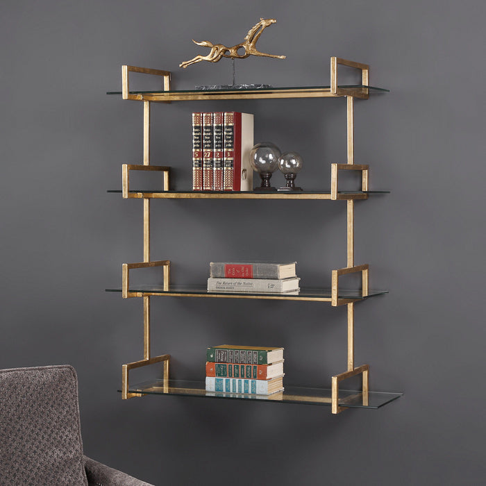 Auley - Wall Shelf - Gold