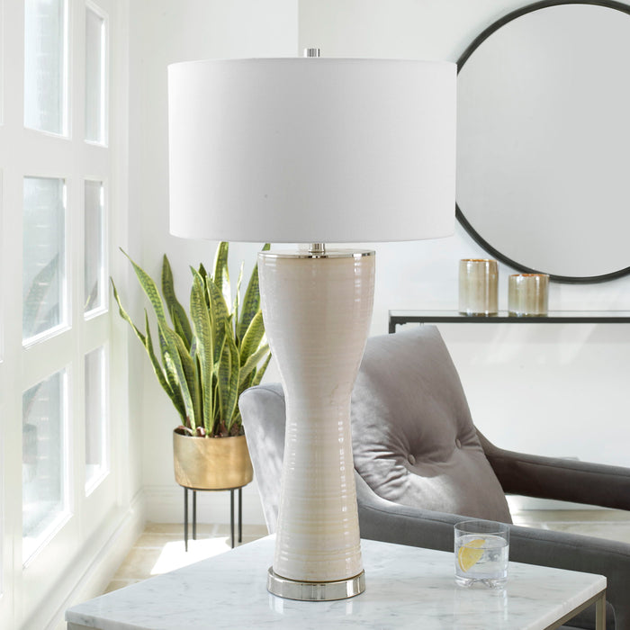 Amphora - Glaze Table Lamp - Off-White