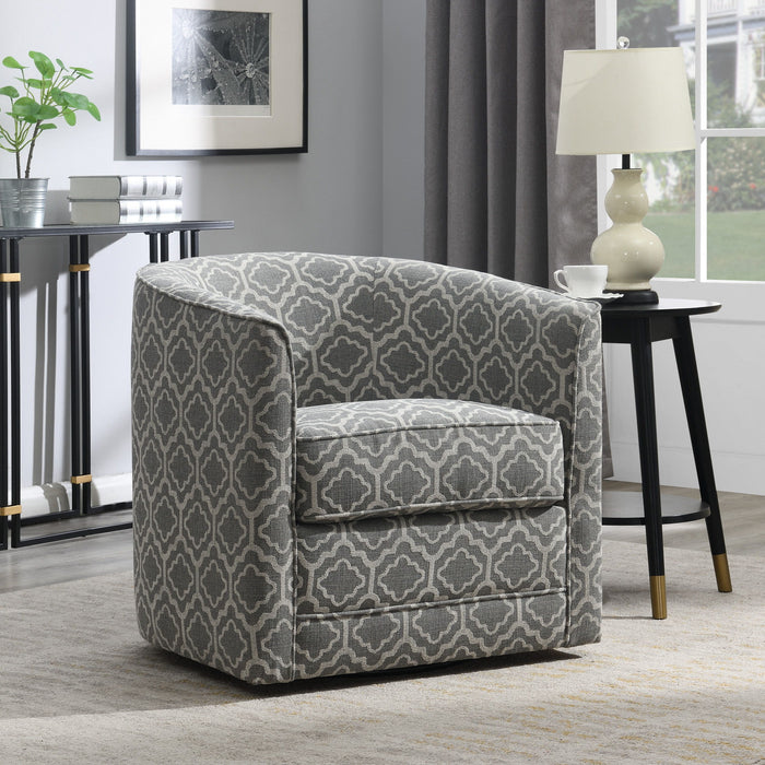 Milo - Swivel Chair - Pewter Gray