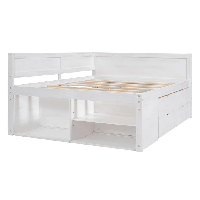 Daybed With Drawers And Shelves