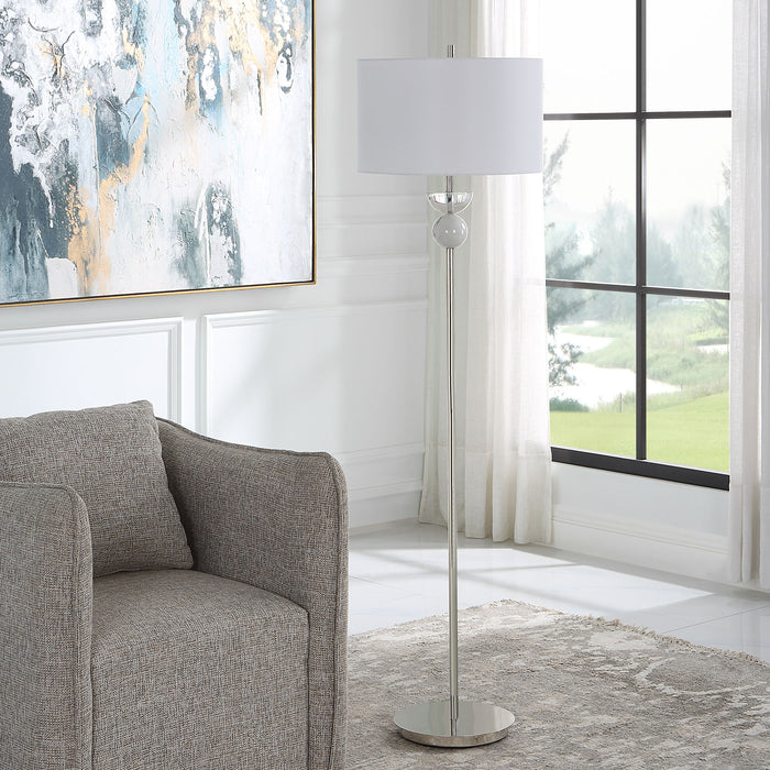 Exposition - Nickel Floor Lamp