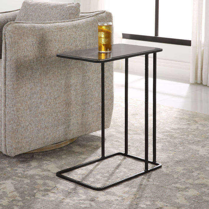 Cavern - Stone & Iron Accent Table