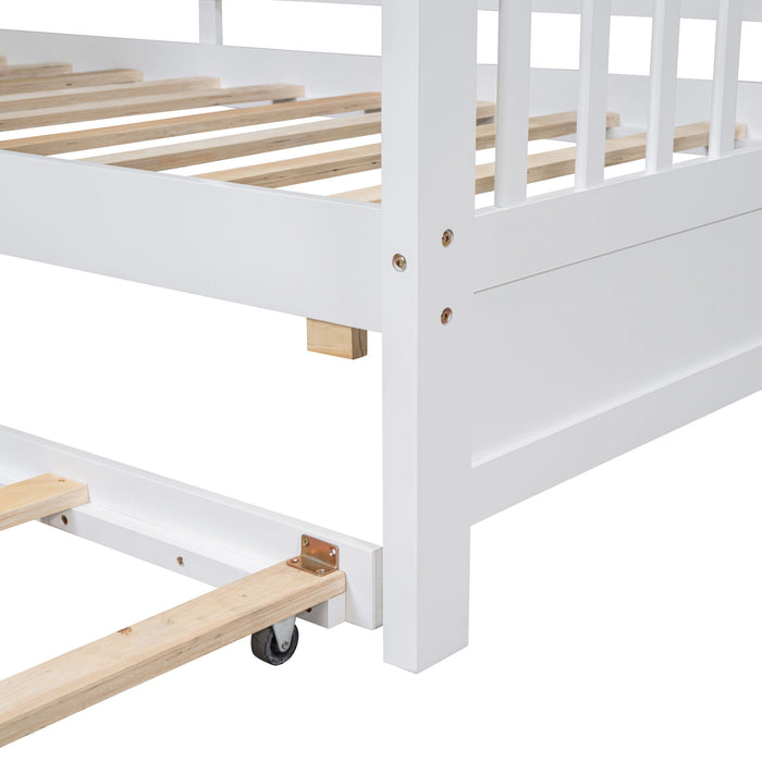 Modern Design House Bed With Storage Shelf
