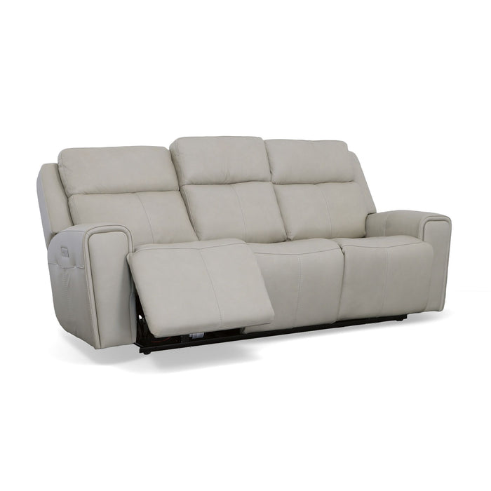 Barnett - Power Reclining Sofa with Power Headrests & Lumbar