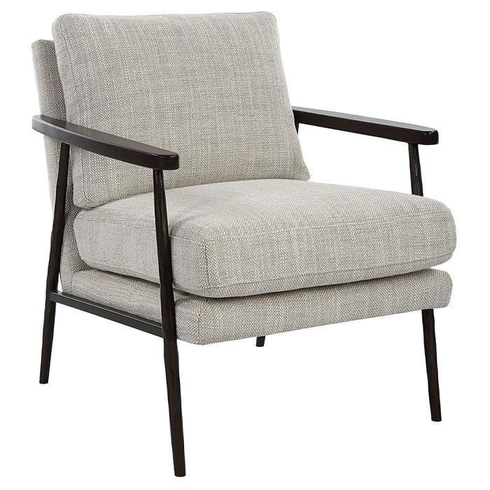 Sebastian - Cast Iron Accent Chair - Gray