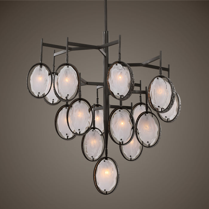 Maxin - 15 Light Large Chandelier - Bronze