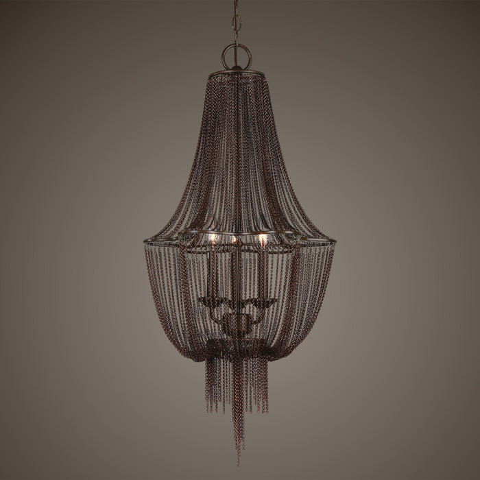 Lezzeno - 3 Chandelier - Dark Gray