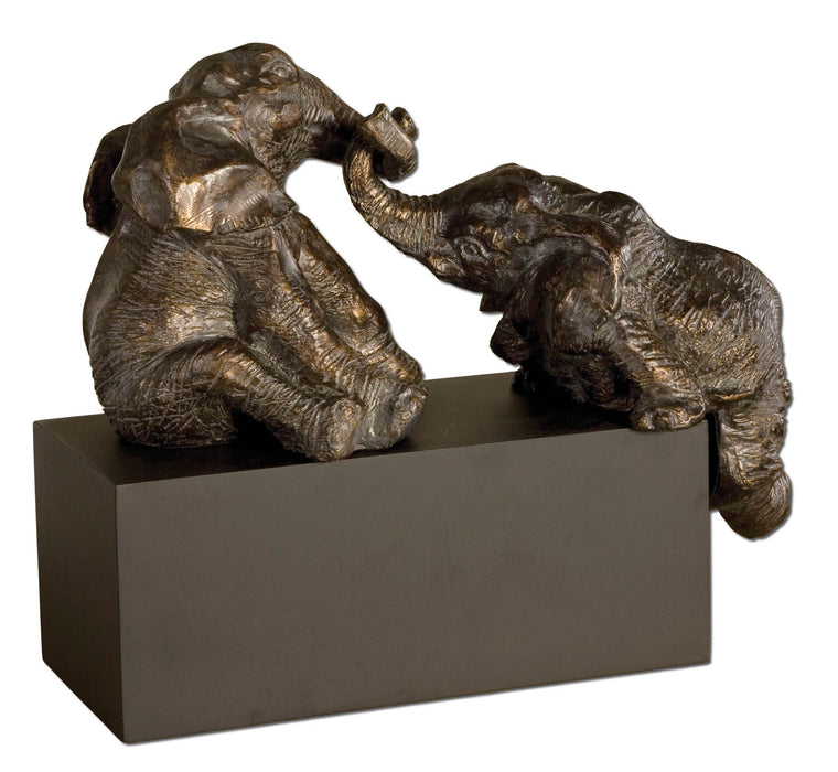 Playful Pachyderms - Figurines - Bronze