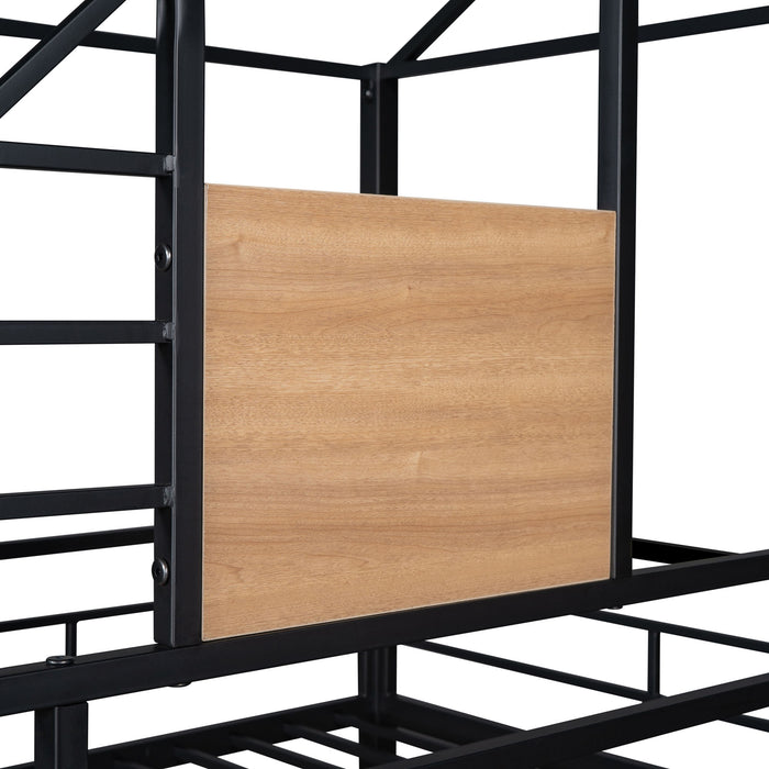 Metal Bunk Bed, Metal Housebed With Slide