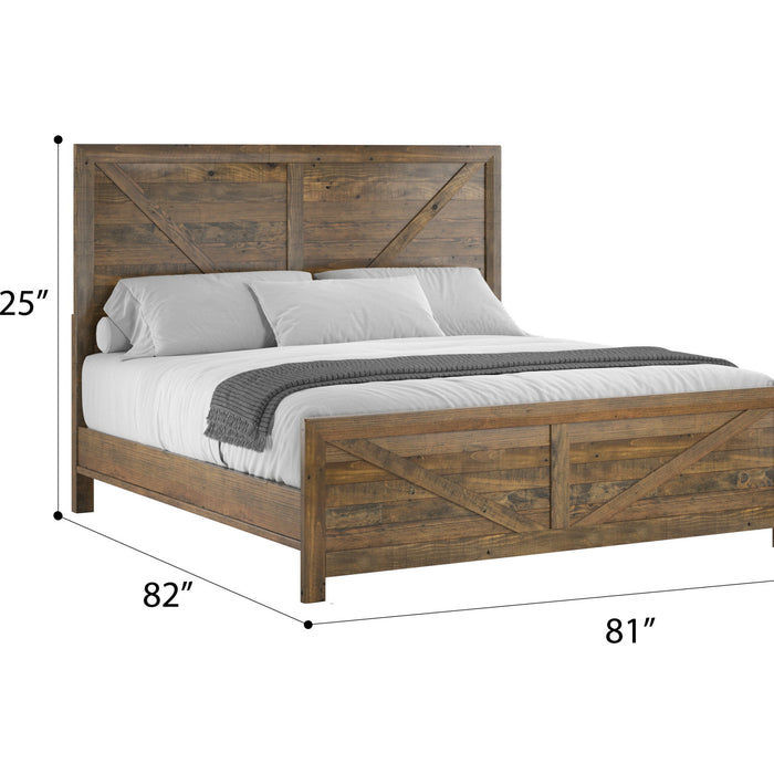 Pine Valley - Solid Wood Bed Kit - Caramel Brown