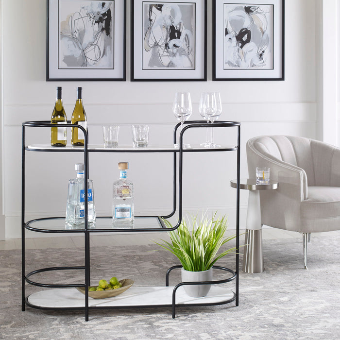 Trolley Bar - Console - Black