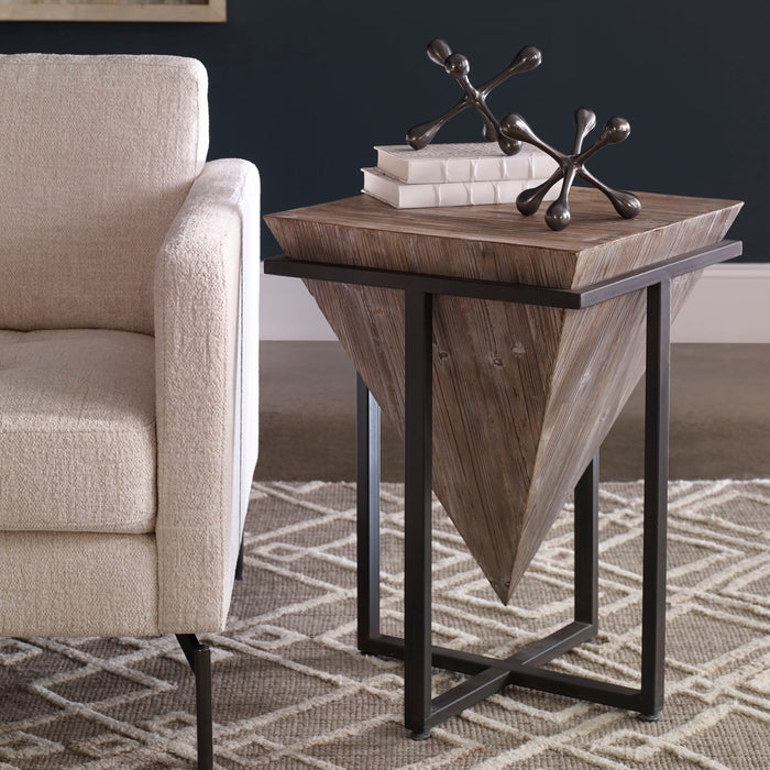 Bertrand - Wood Accent Table - Light Brown