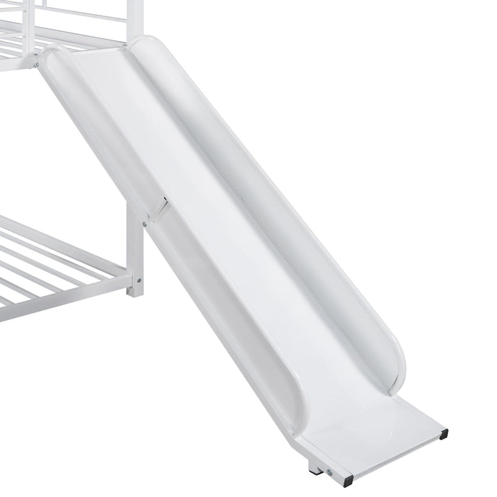 Metal Bunk Bed, Metal Housebed With Slide