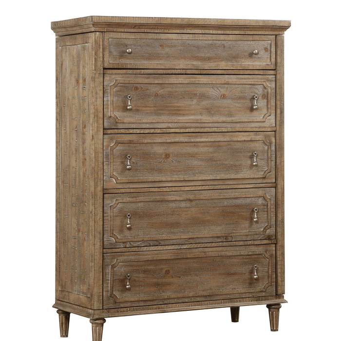 Interlude - 5 Drawers Dresser - Light Brown