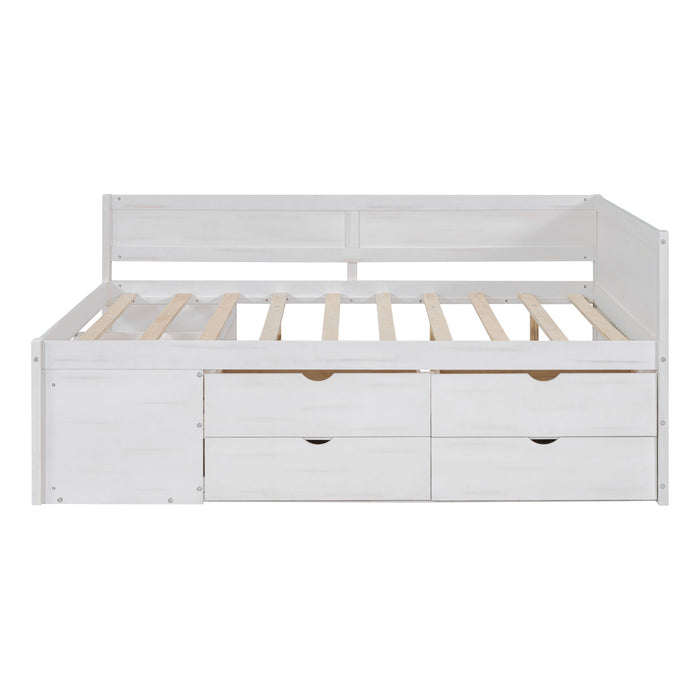 Daybed With Drawers And Shelves