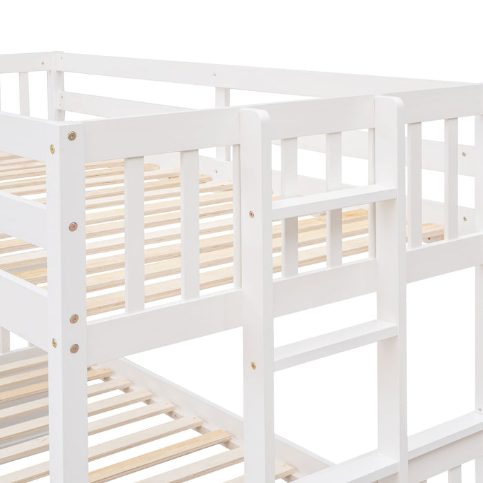 Bunk Bed With Twin Size Trundle And Drawers