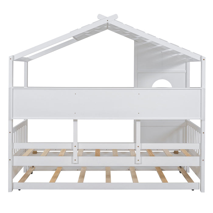 Modern Design House Bed With Storage Shelf
