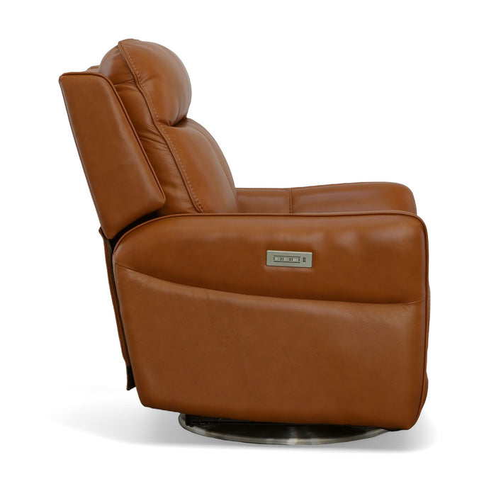 Spin - Swivel Power Recliner with Power Headrest & Lumbar