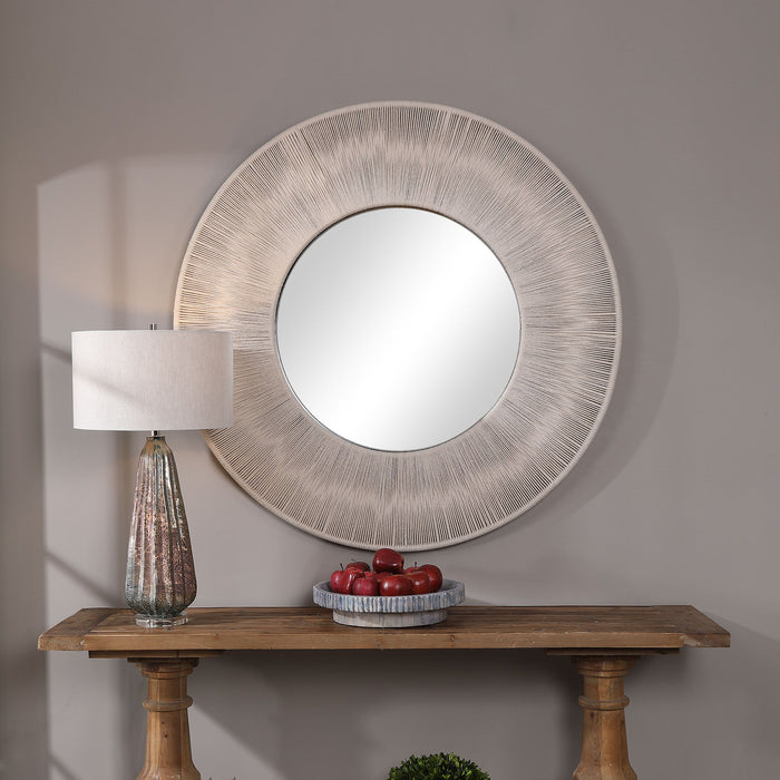 Sailor's Knot - Round Mirror - Beige