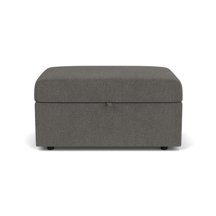 Sky - Storage Ottoman - Pearl Silver