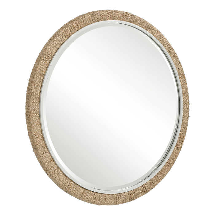 Carbet - Round Rope Mirror - Light Brown