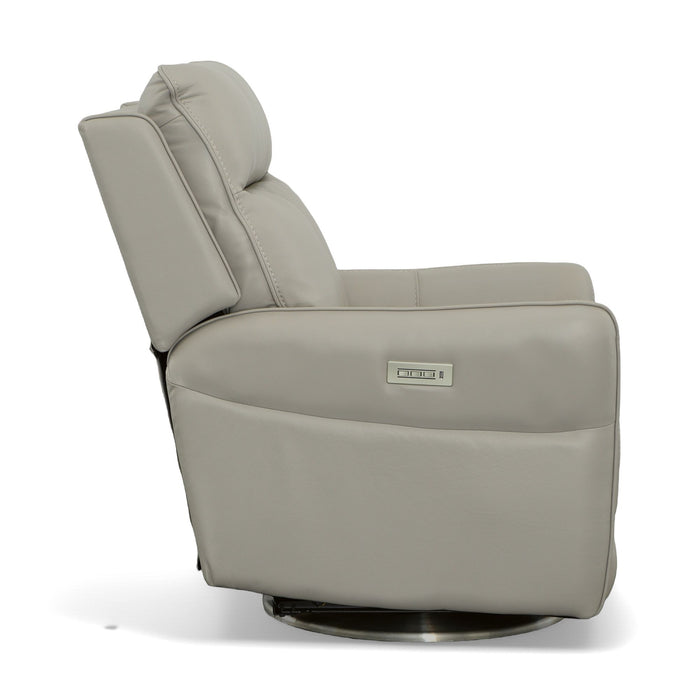 Spin - Swivel Power Recliner with Power Headrest & Lumbar