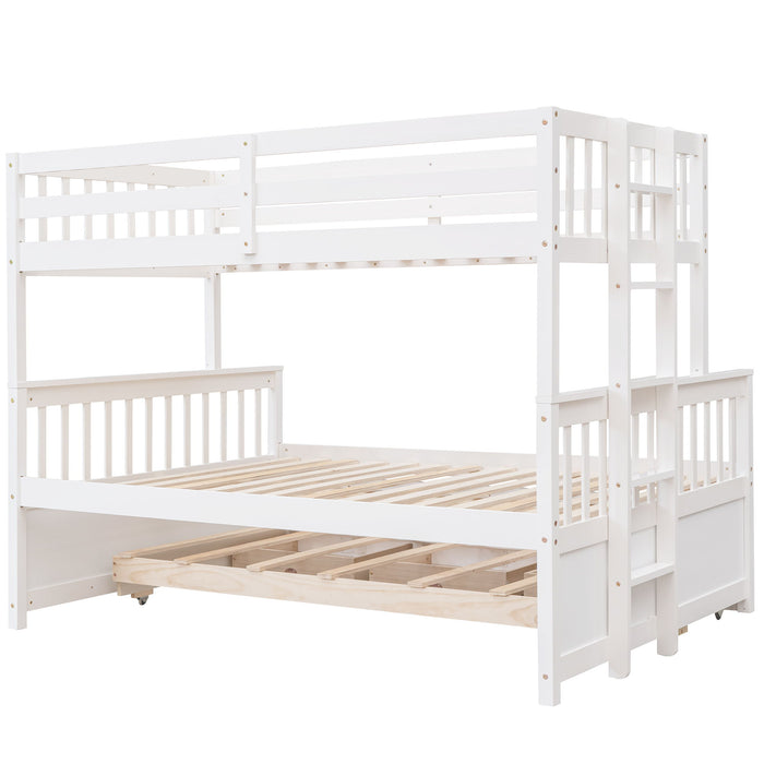 Bunk Bed With Twin Size Trundle And Drawers