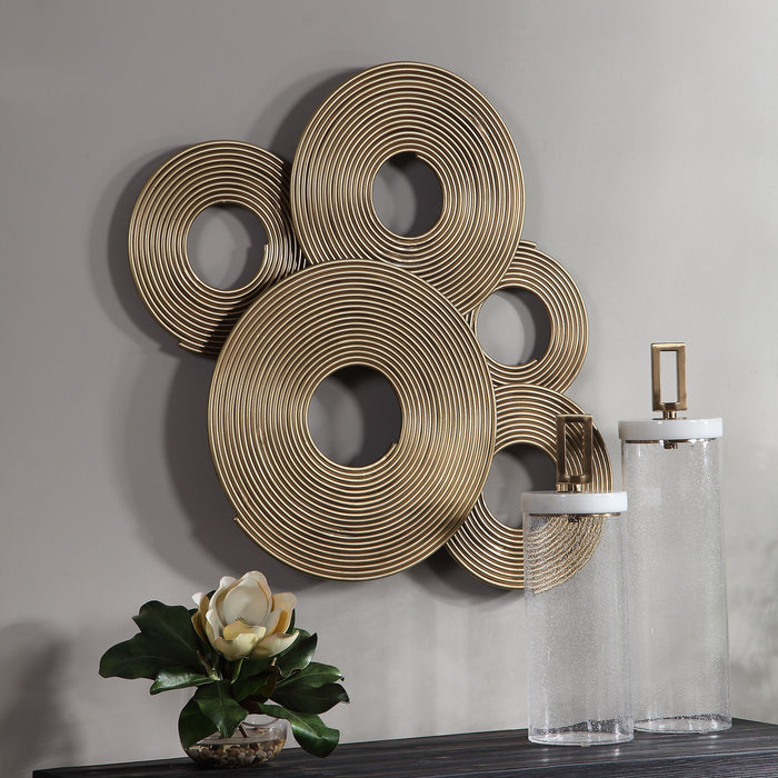 Ahmet - Rings Wall Decor - Gold