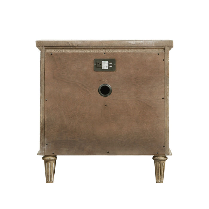 Interlude - 2 Drawers Nightstand - Light Brown