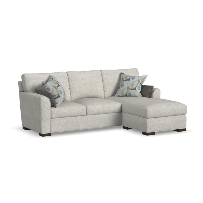 Jasper - Stationary Reversible Chaise Sofa - White