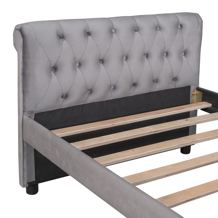 Upholstered Daybed, Wood Slat Support
