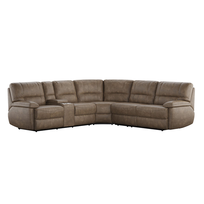 Aurora - Full Sleeper And Power Sectional - Brown