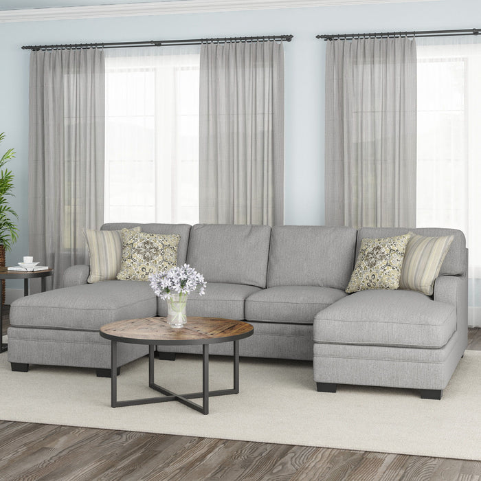 Analiese - U-Shaped Sectional - Dove Gray