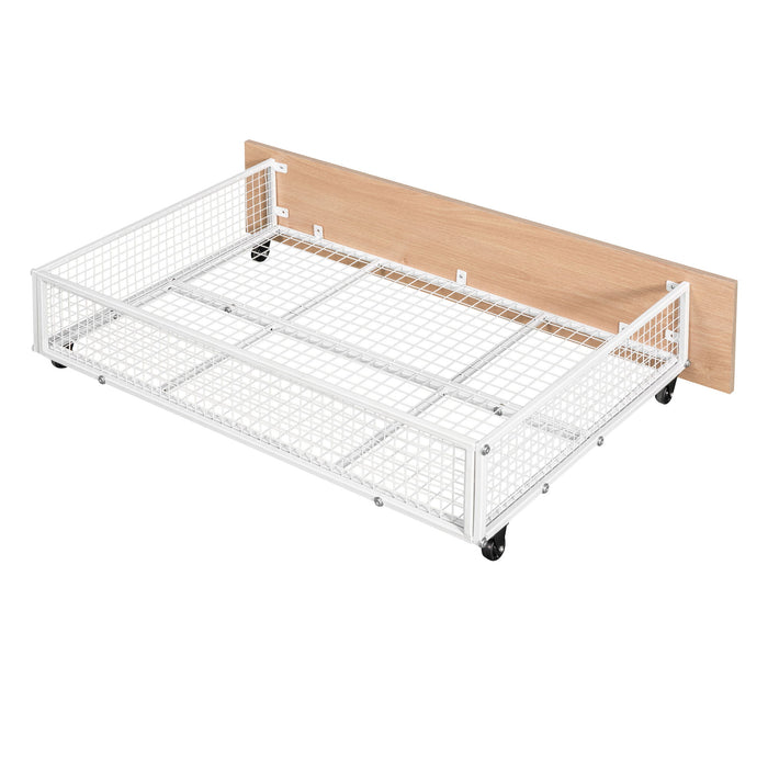 Triple Bunk Bed With Drawers And Guardrails