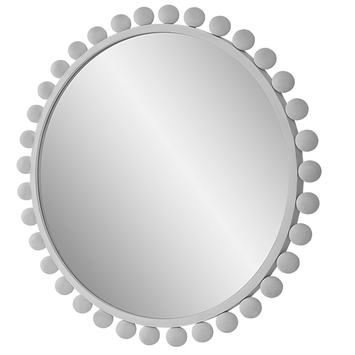 Cyra - Round Mirror - White