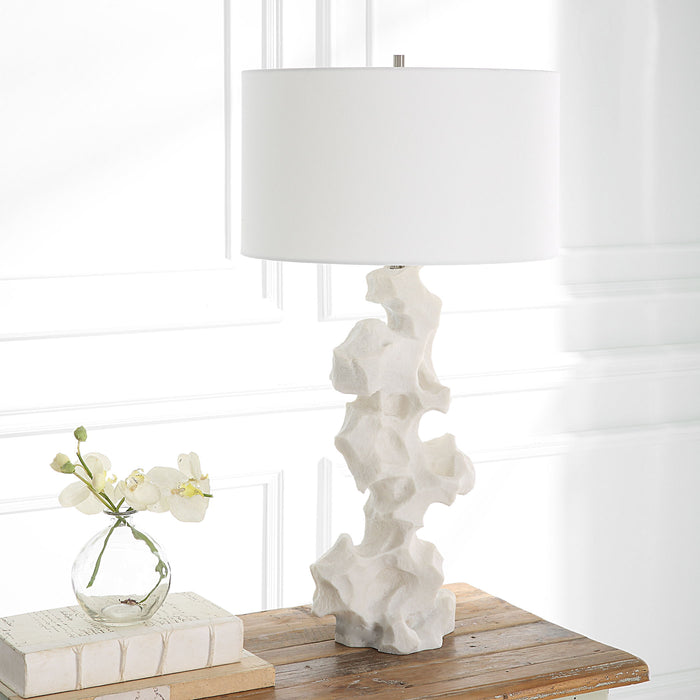 Remnant - White Marble Table Lamp