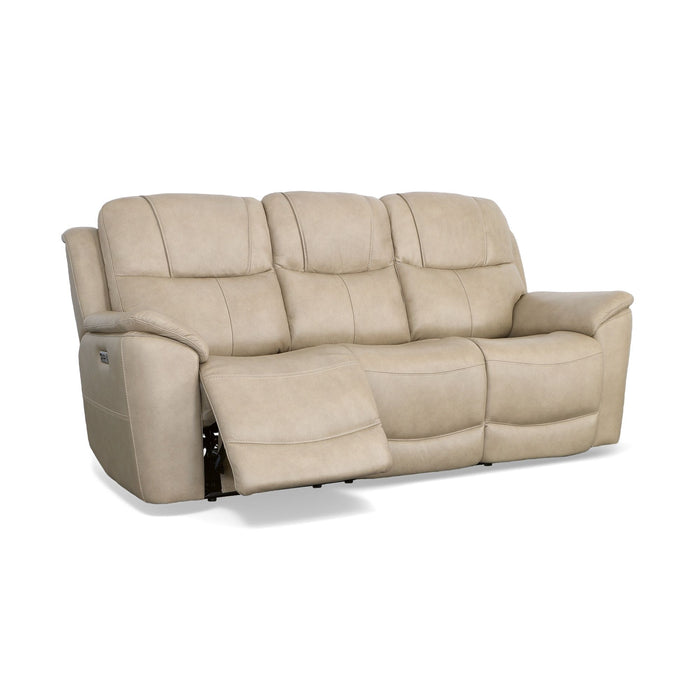 Crew - Power Reclining Sofa With Power Headrests & Lumbar - Black