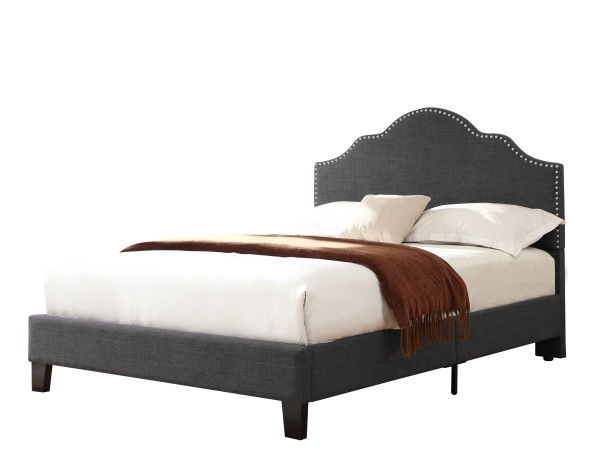 Madison - Upholstered Bed Kit - Charcoal Gray