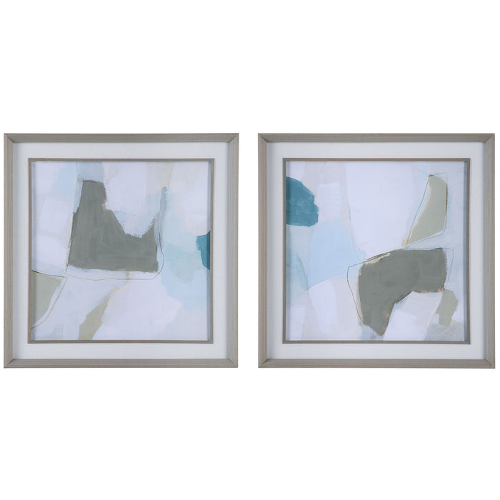 Mist Shapes - Framed Prints (Set of 2)