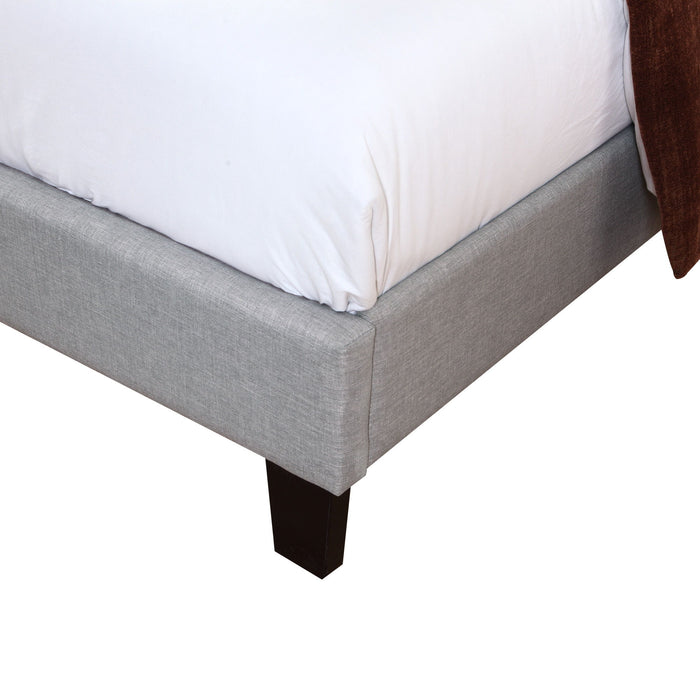 Madison - Uhpolstered Queen Bed - Light Gray