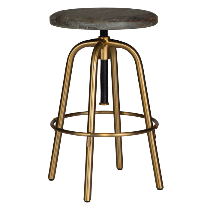 Revolve - Brass Counter Stool - Bronze