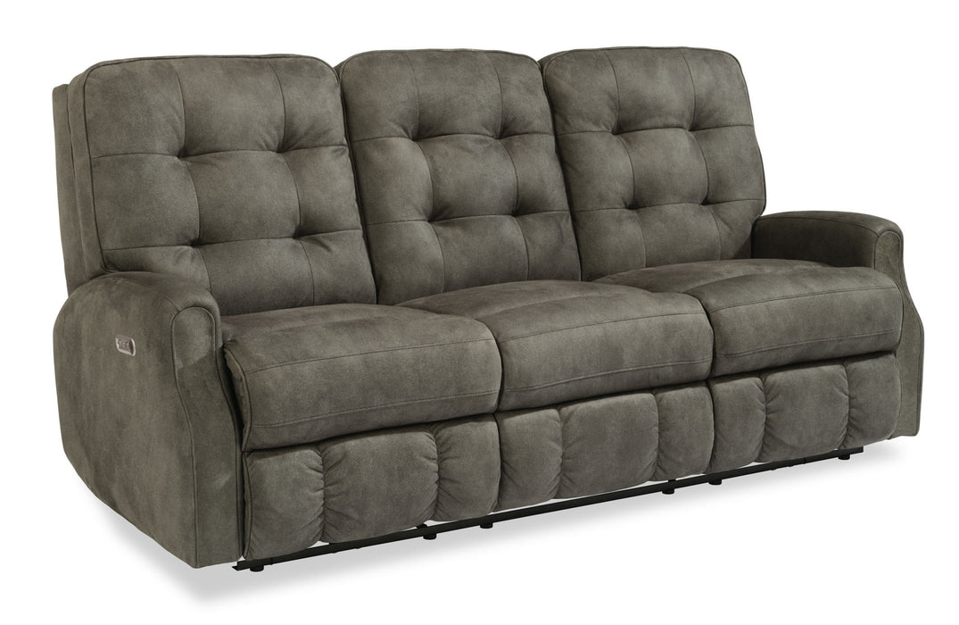 Devon - Power Reclining Sofa - Power Headrests - Fabric