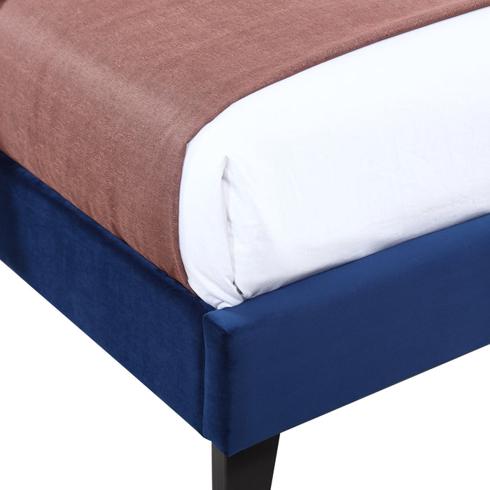 Amelia - Full Upholstered Bed - Navy