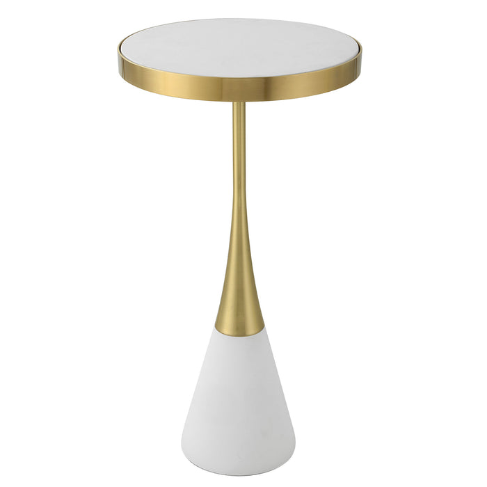 Apex - White Concrete Accent Table