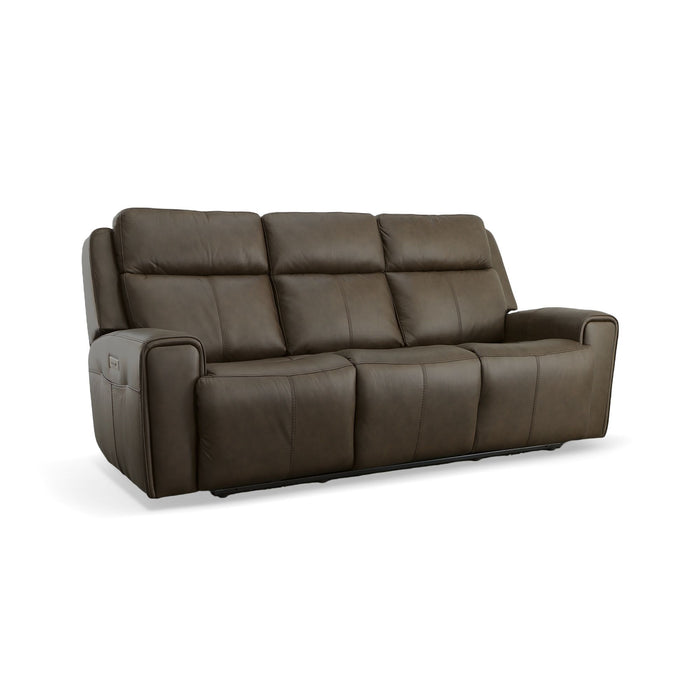 Barnett - Power Reclining Sofa with Power Headrests & Lumbar