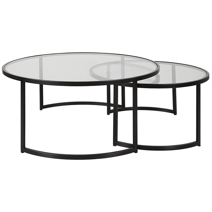 Rhea - Nesting Coffee Tables (Set of 2) - Black