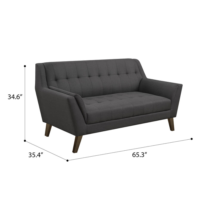 Binetti - Loveseat - Charcoal Pebble